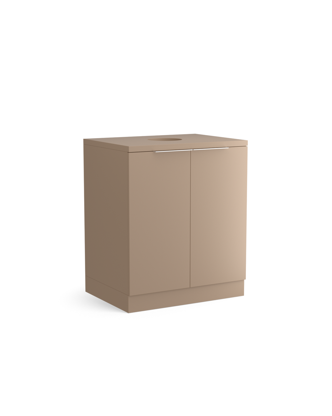 Colorbar towel basket - Washing cabinet in beige - Cappuccino